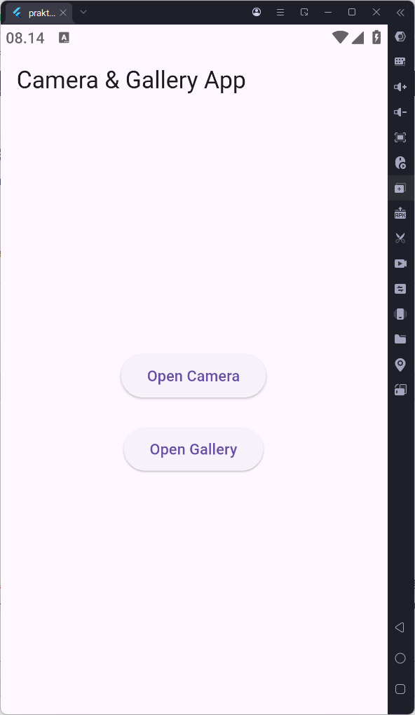 Aplikasi Kamera dan Galeri di Flutter